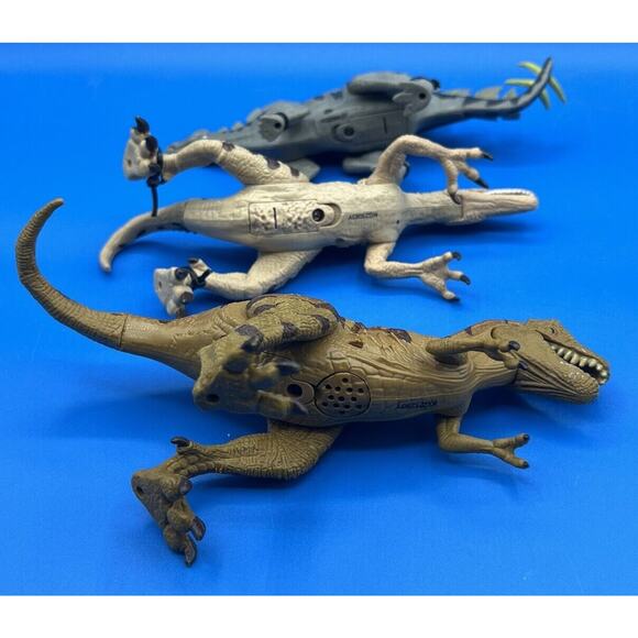 Roaring Poseable Kid Galaxy Dinosaurs Lot Of 3- All Work. *Pre-Owned* - Picture 7 of 12